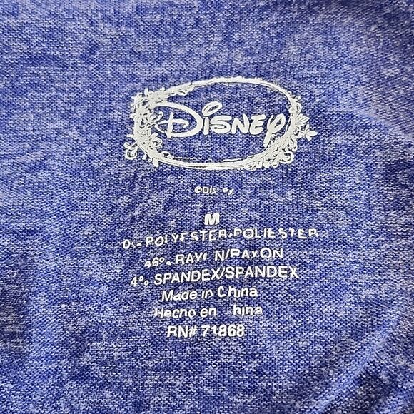 Disney heather navy blue tank top w/ Mickey Mouse design,  M - Picture 4 of 7